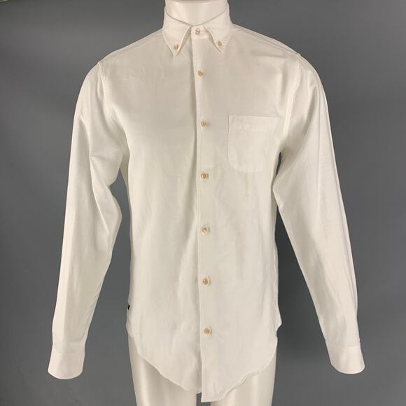 ALEX MILL Size S White Solid Cotton Button Down Long Sleeve Shirt - Picture 1 of 5